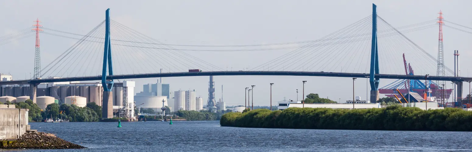 Köhlbrandbrücke in Hamburg als Symbol für tragfähige Verbindungen